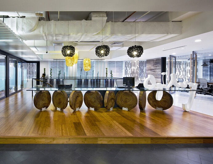 俏皮辦公空間設計元素的靈活使用