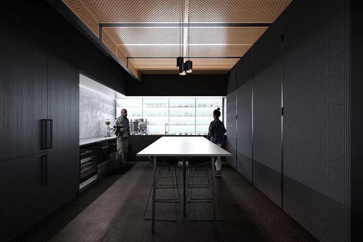 暗黑惊鸿 HillamArchitects澳大利亚总部办公空间设计欣赏